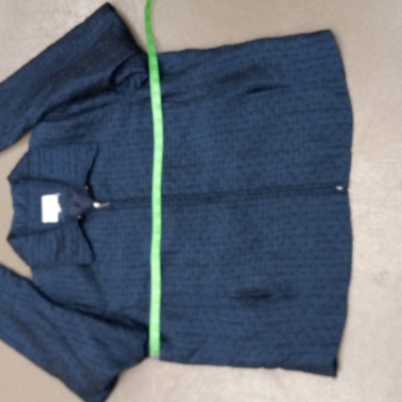 Erin London Midnight Blue and Black Shimmer, 2 Pocket Dress Jacket - Picture 3 of 13